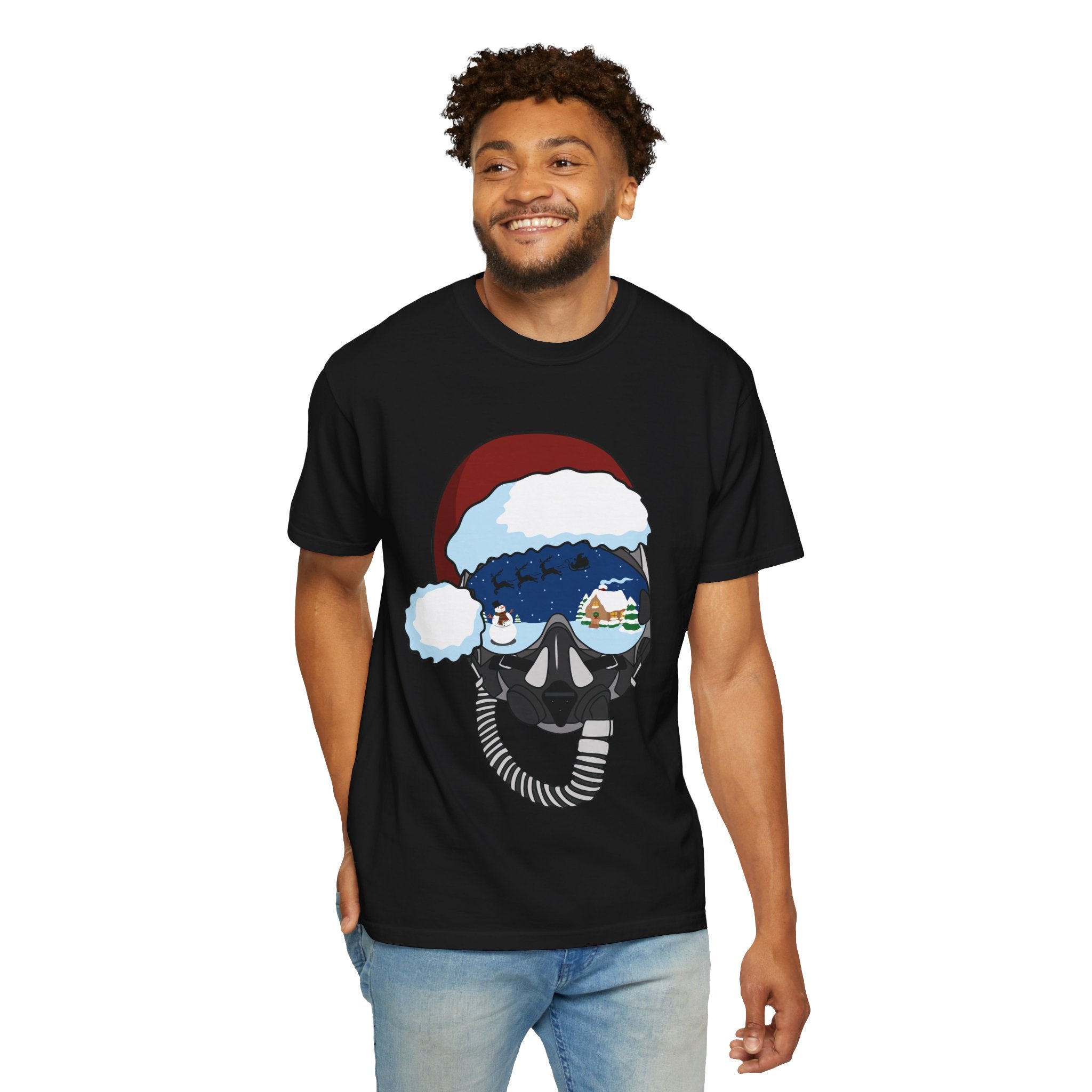 Santa Helmet Tee (Unisex)