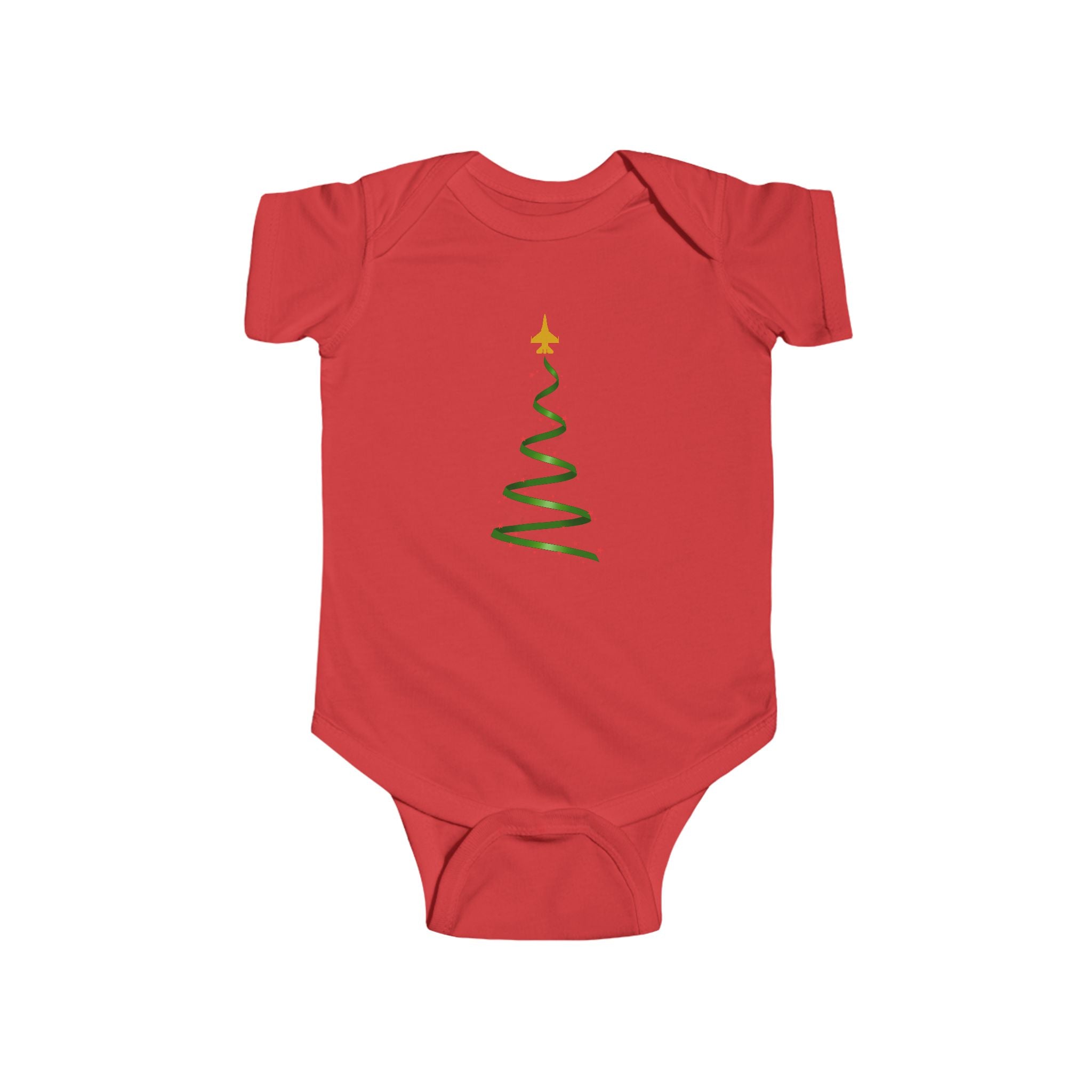 F-16 Christmas Tree Baby Onesie