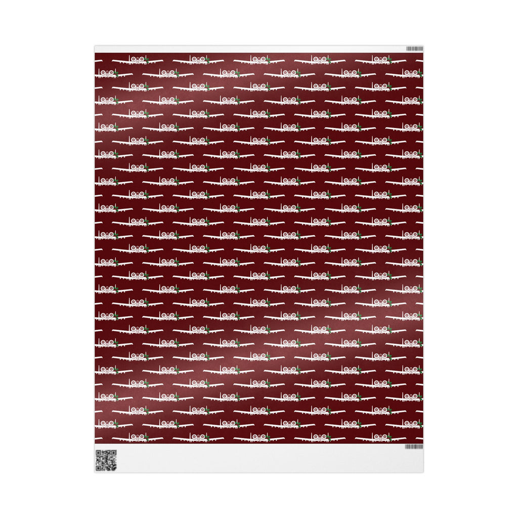 A-10 Holly Silhouette Wrapping Paper