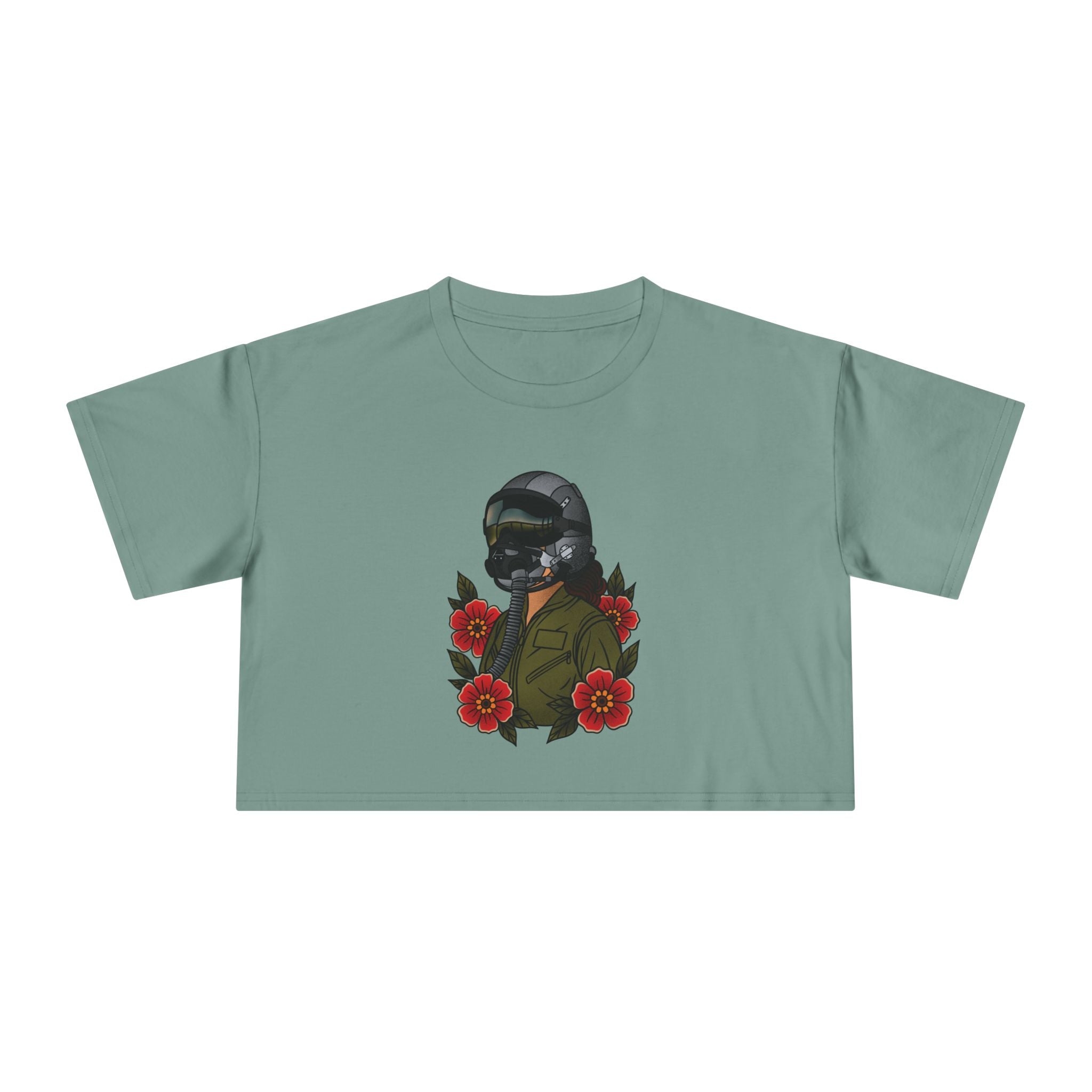 Fighter Pilot Crop Tee - Fair