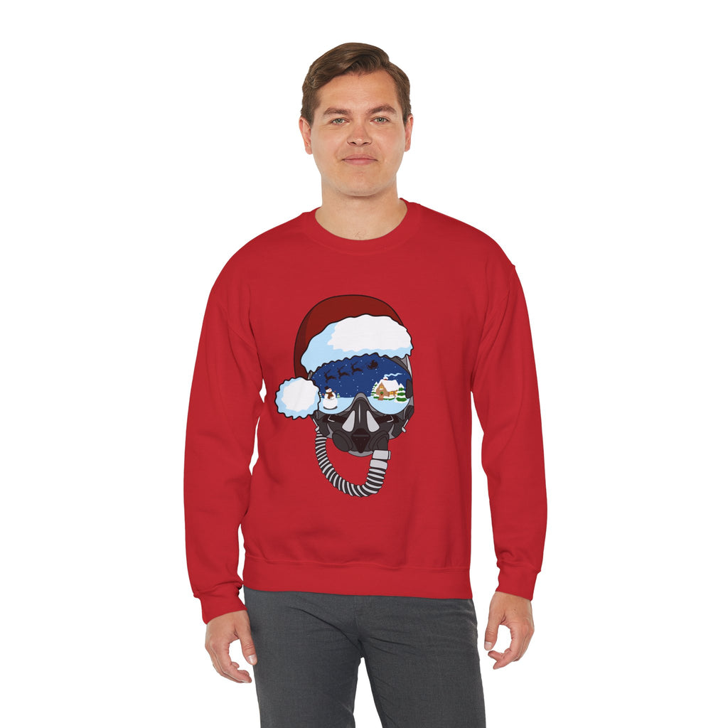 Santa Helmet Sweatshirt (Unisex)