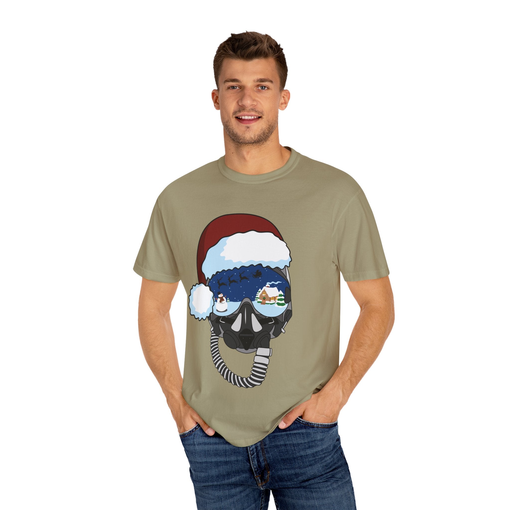 Santa Helmet Tee (Unisex)