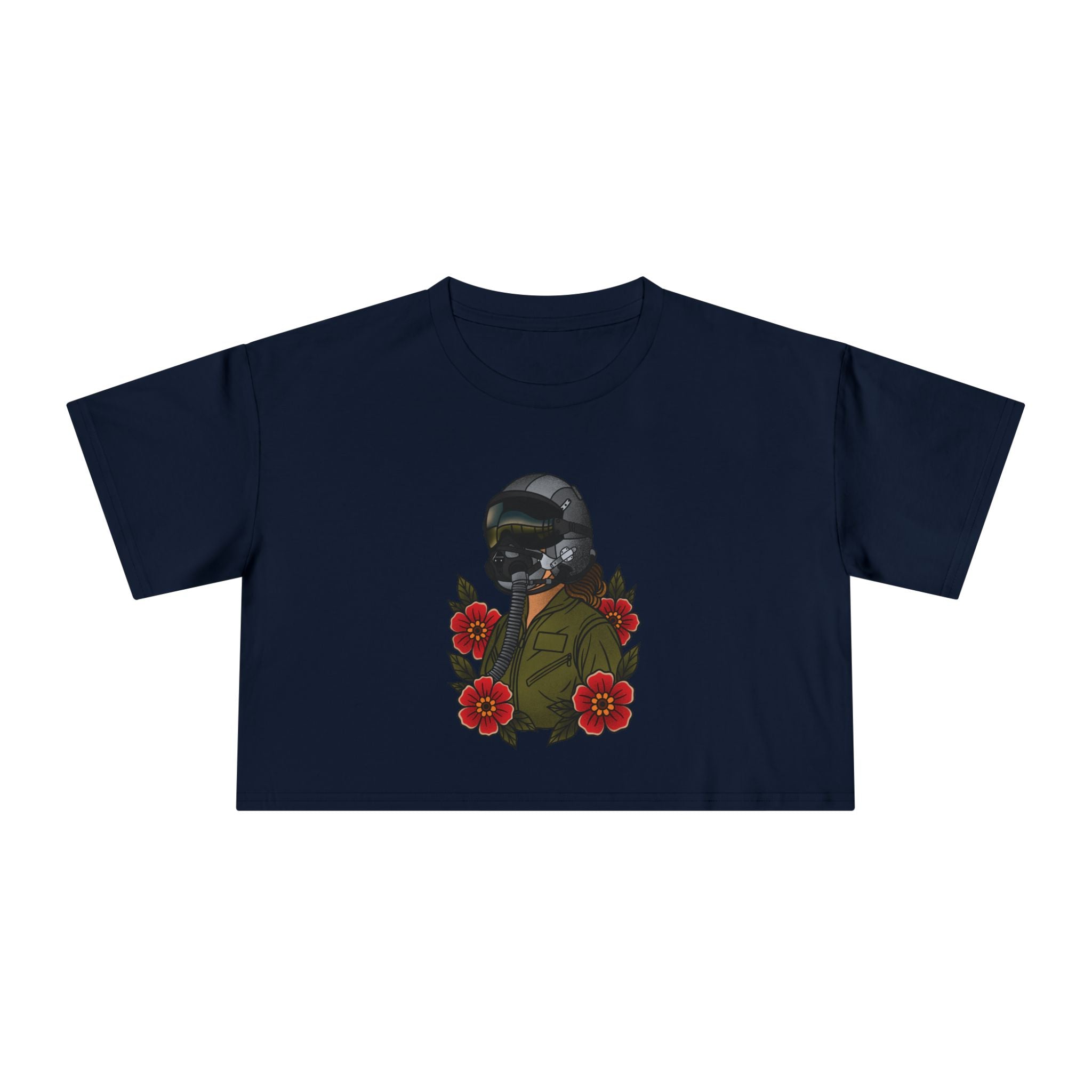Fighter Pilot Crop Tee - Fair 2