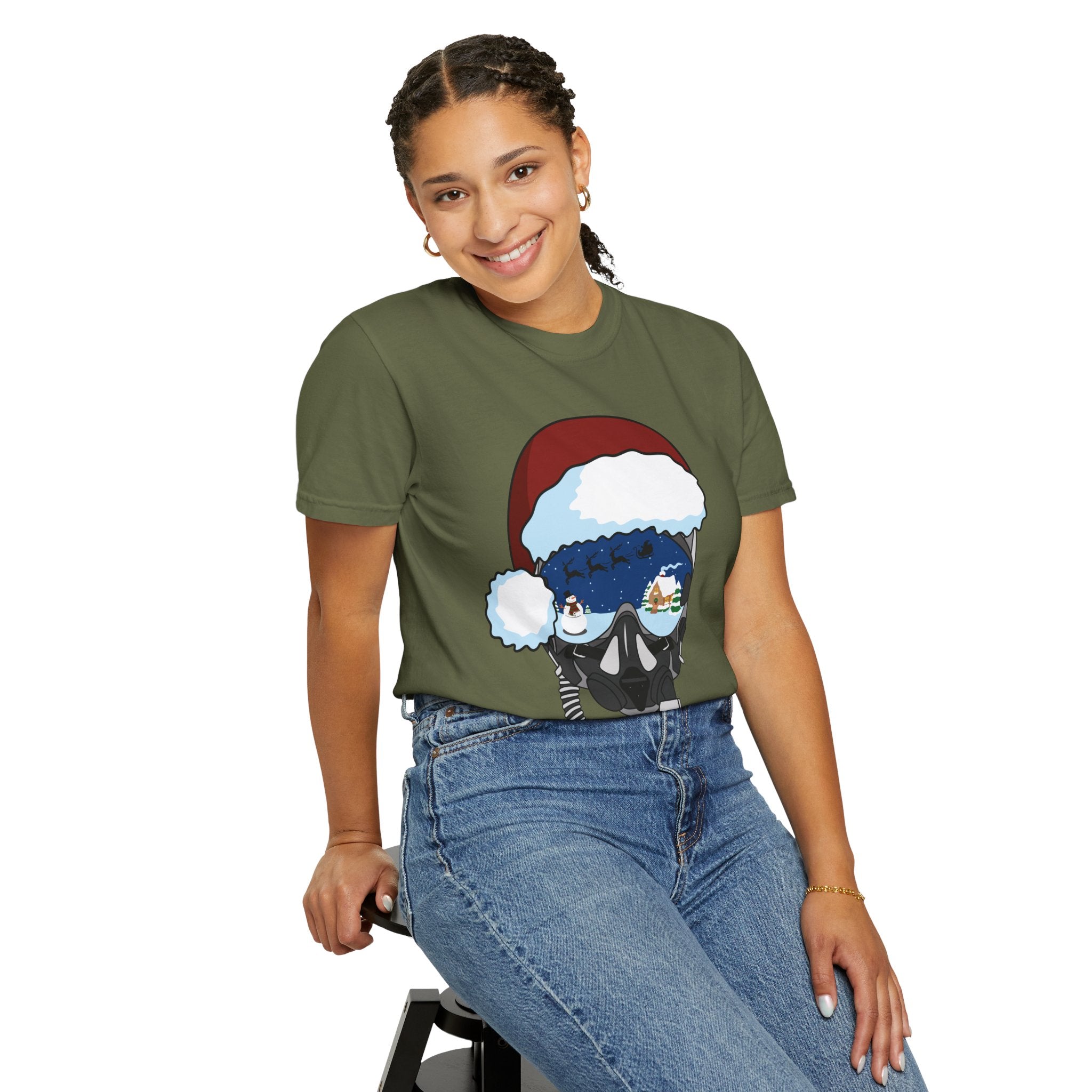 Santa Helmet Tee (Unisex)
