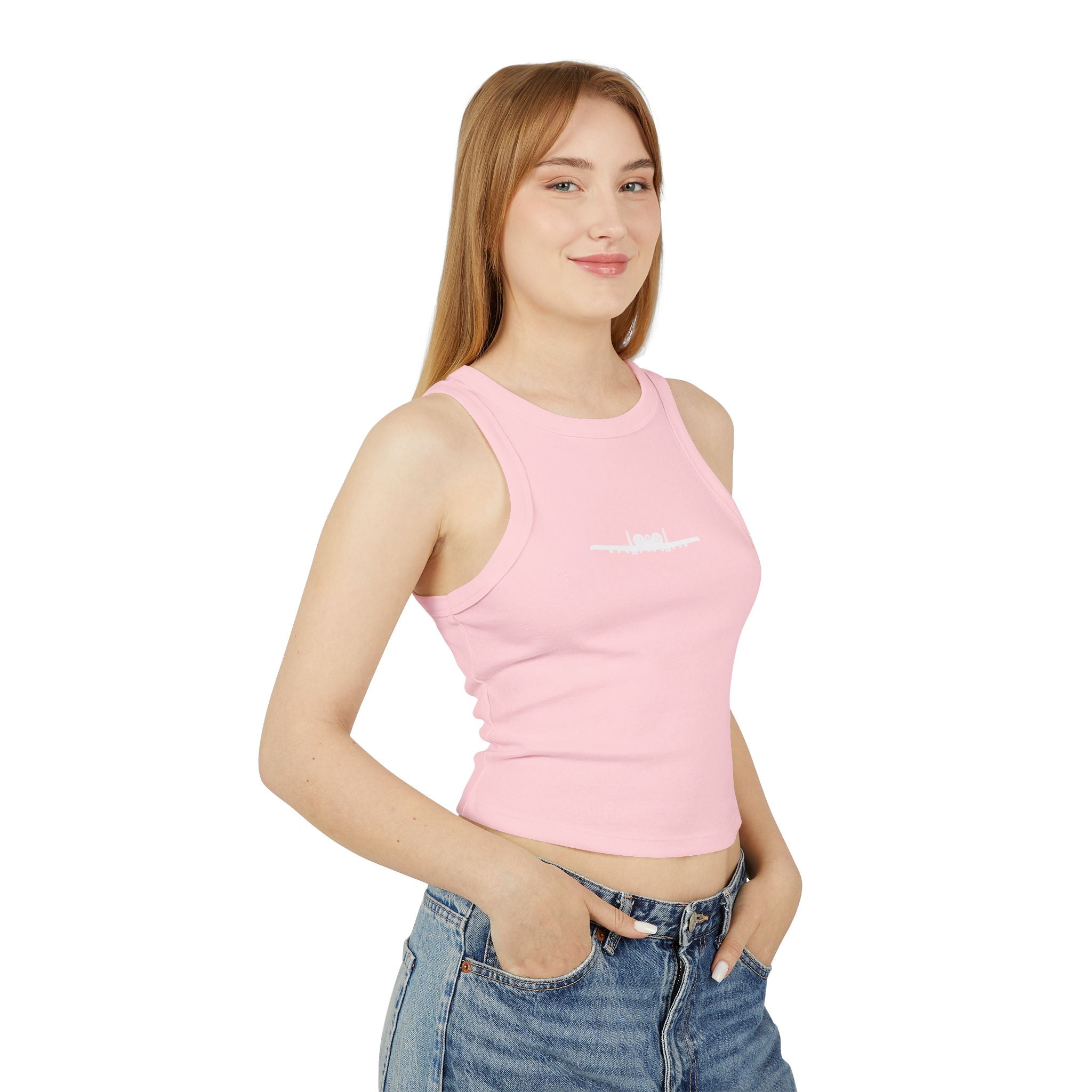A-10 Silhouette Premium Crop Tank (Women)