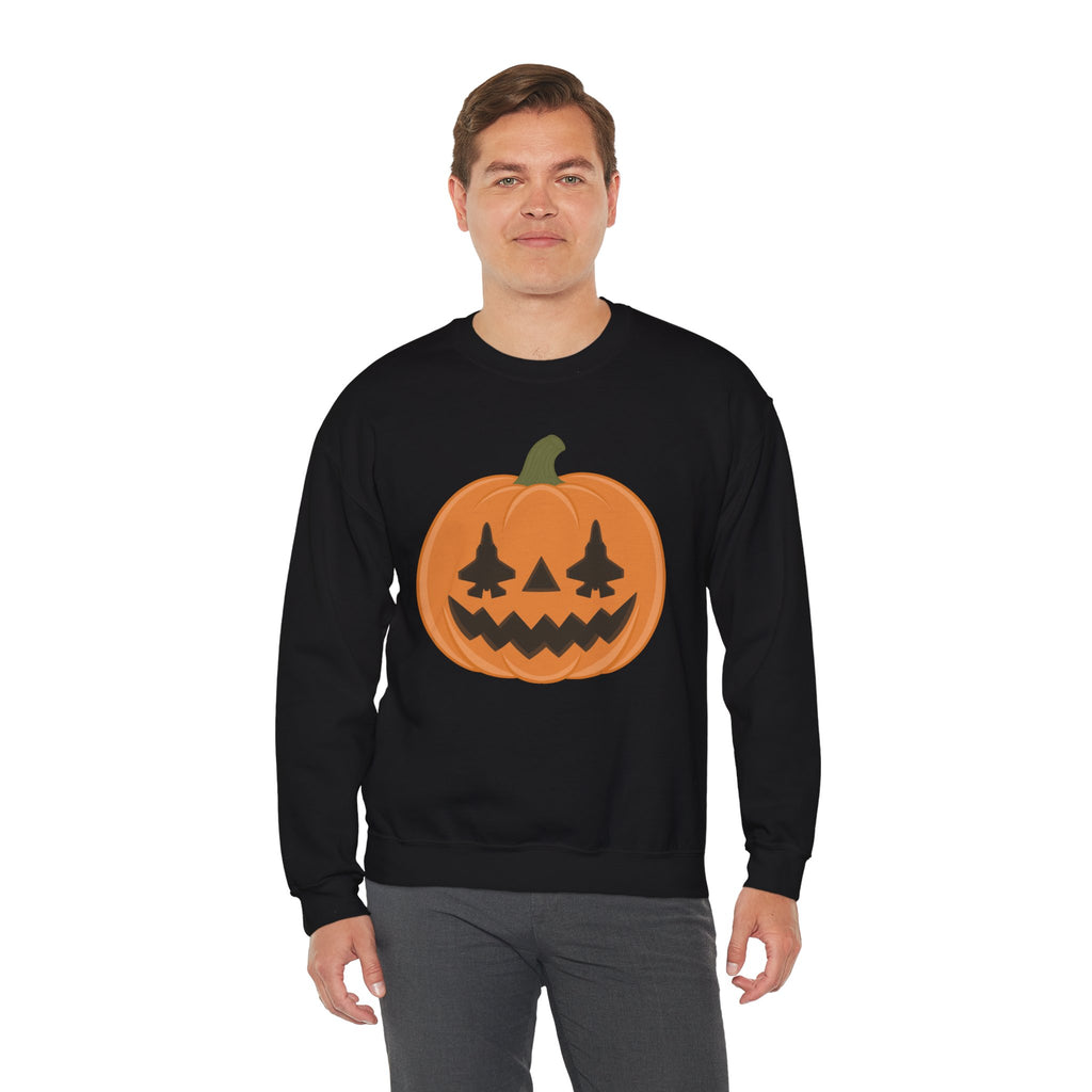 F-35 Jack-o-lantern Sweatshirt (Unisex)