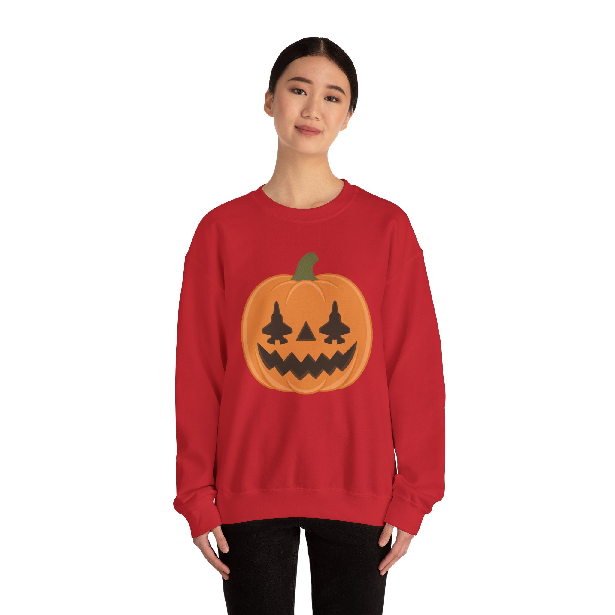 F-35 Jack-o-lantern Sweatshirt (Unisex)