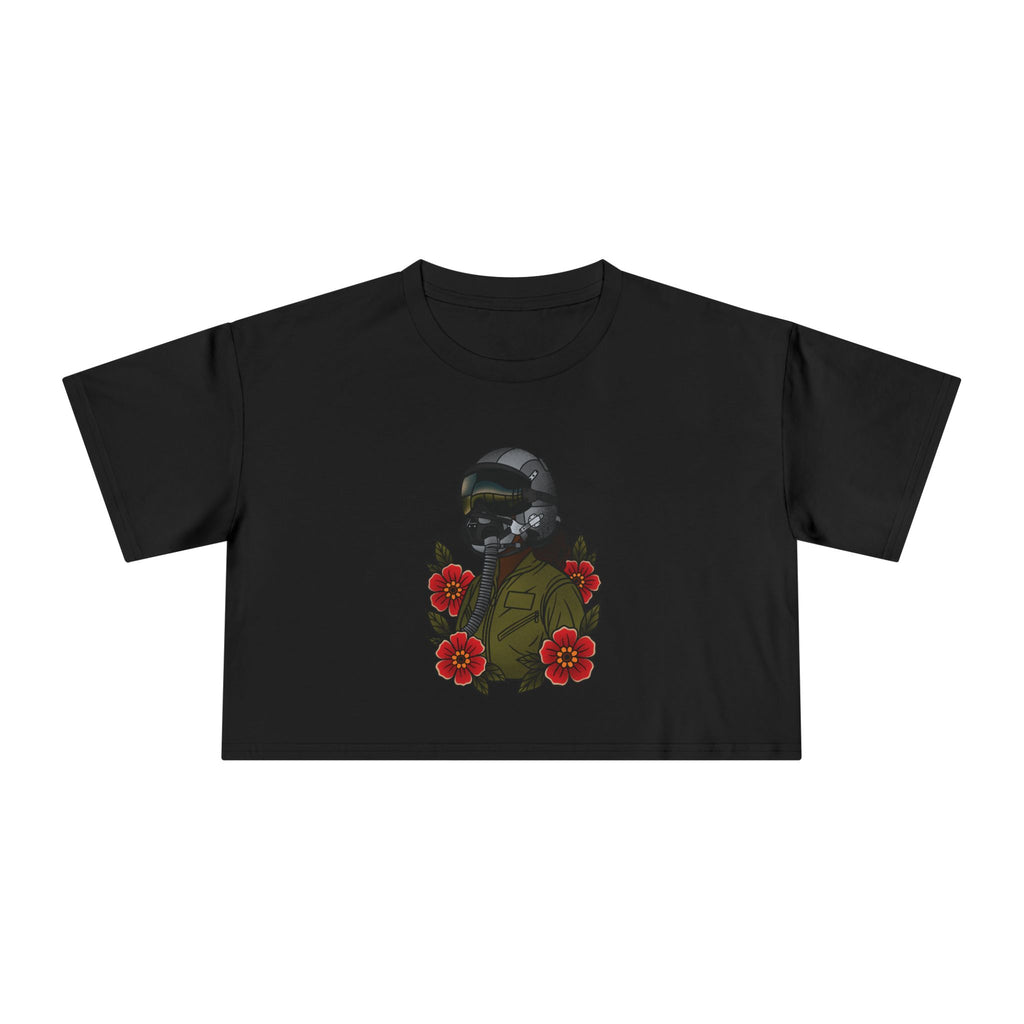 Fighter Pilot Crop Tee - Deep