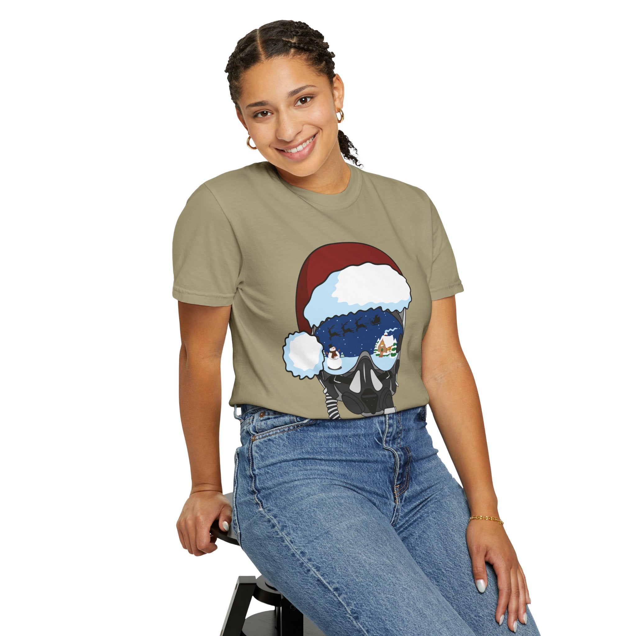 Santa Helmet Tee (Unisex)