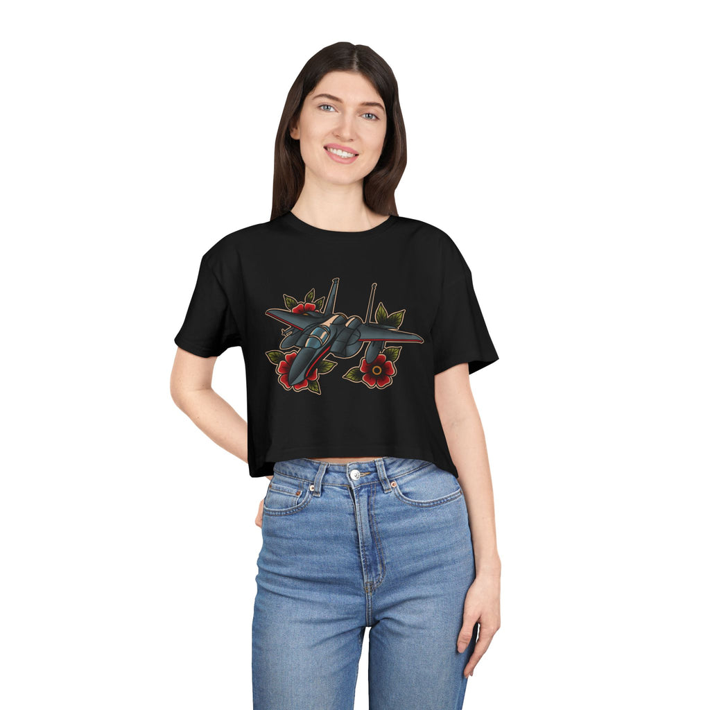 F-15 Tattoo Crop Tee